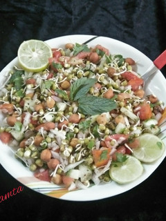 A picture of Mixed Sprouts Salad.
