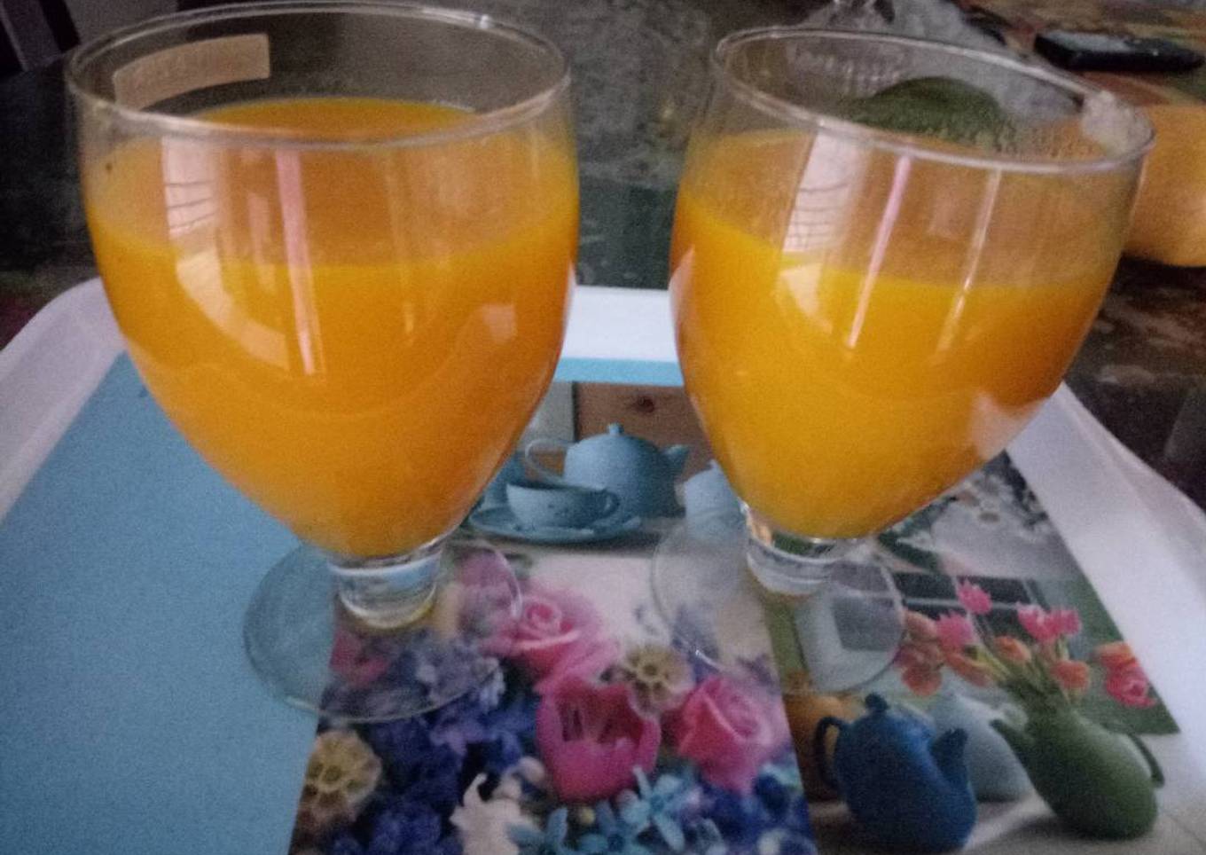 Homemade Mango frooti (mango maza)