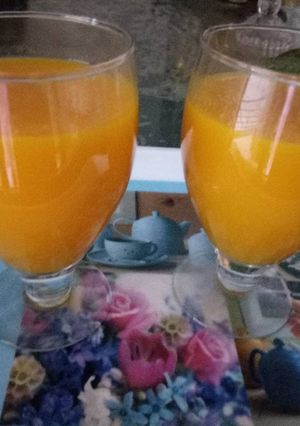 A picture of Homemade Mango frooti (mango maza).