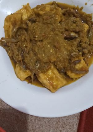 Foto resep Ikan Asin Tahu Sambal Ijo