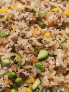 A picture of Sambal fried rice.