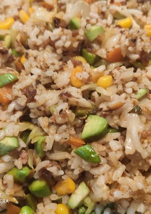 A picture of Sambal fried rice.