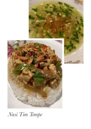 Foto resep Nasi Tim Tempe