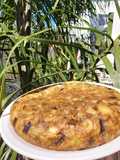 Tortilla de berenjenas y papas