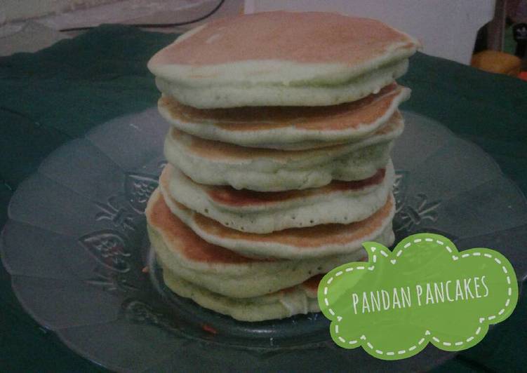 Cara meramu Pancake Pandan Super Fluffy  Anti Gagal