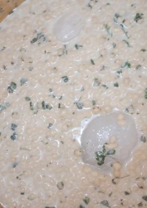 A picture of Boondi ka raita.