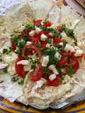 Salade castelfranco aux tomates, pecorino truffé et persil