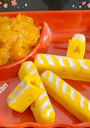 A picture of Mango Stuffed Chocolate.