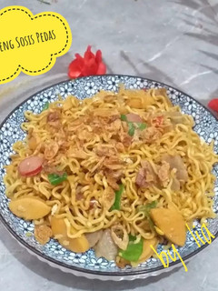 Foto resep Mie Goreng Sosis Pedas