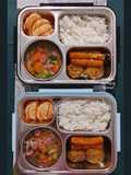 Bekal Sup Sosis, Stick Keju, dan Perkedel Kentang Kornet