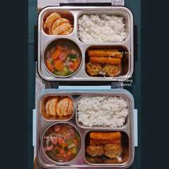 รูปของ Bekal Sup Sosis, Stick Keju, dan Perkedel Kentang Kornet