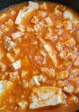 Foto resep Tomato Soup with Low Fat Protein ➡ GM Diet Day 5