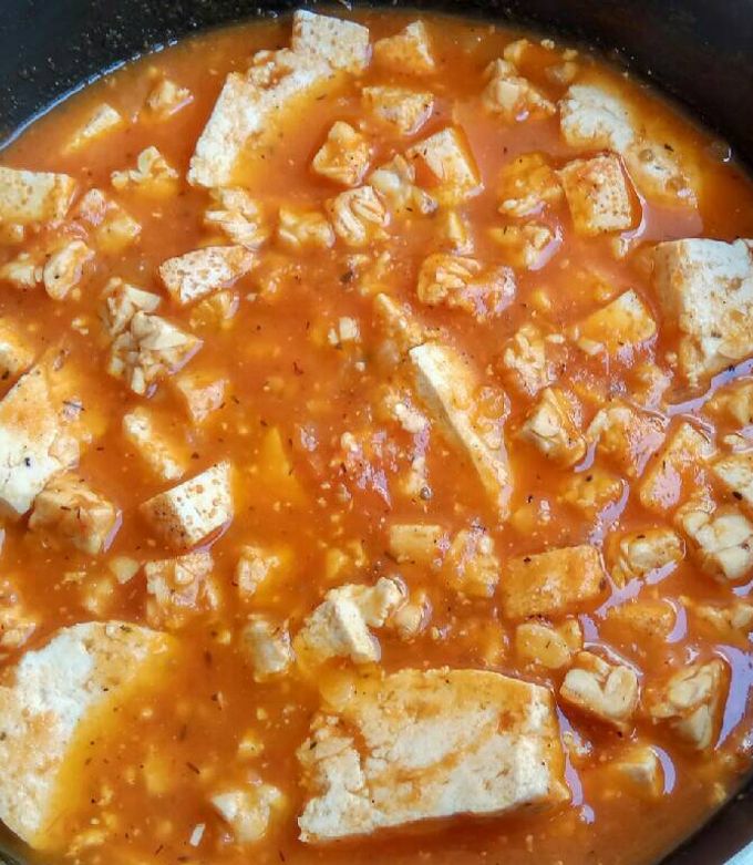 Foto resep Tomato Soup with Low Fat Protein ➡ GM Diet Day 5