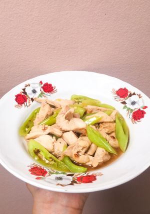 รูปของ ไก่ผัดพริกหยวก 😍🌶 #กับข้าวทำง่าย #ทำไวอร่อยด้วย💛