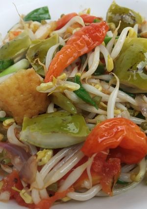Foto resep Tumis tahu toge pete dadakan