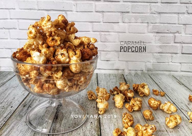 Caramel popcorn crunchy