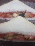 Mix fruit chaat sandwich