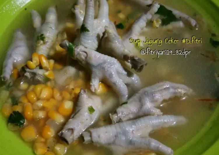 Sup Jagung Ceker Ayam instant ala Dapur Fitri