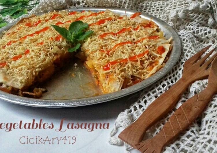 Resep Vegetables Lasagna ekonomis Anti Gagal