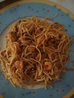 Φωτογραφία της συνταγής Μακαρόνια με γαρίδες με σάλτσα 🍅 ντομάτας!!!