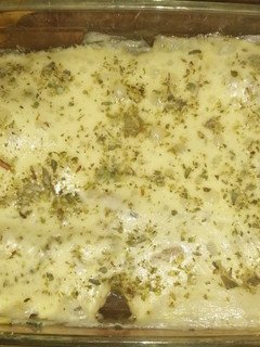 Una foto de Pescado al Vino Blanco con Queso