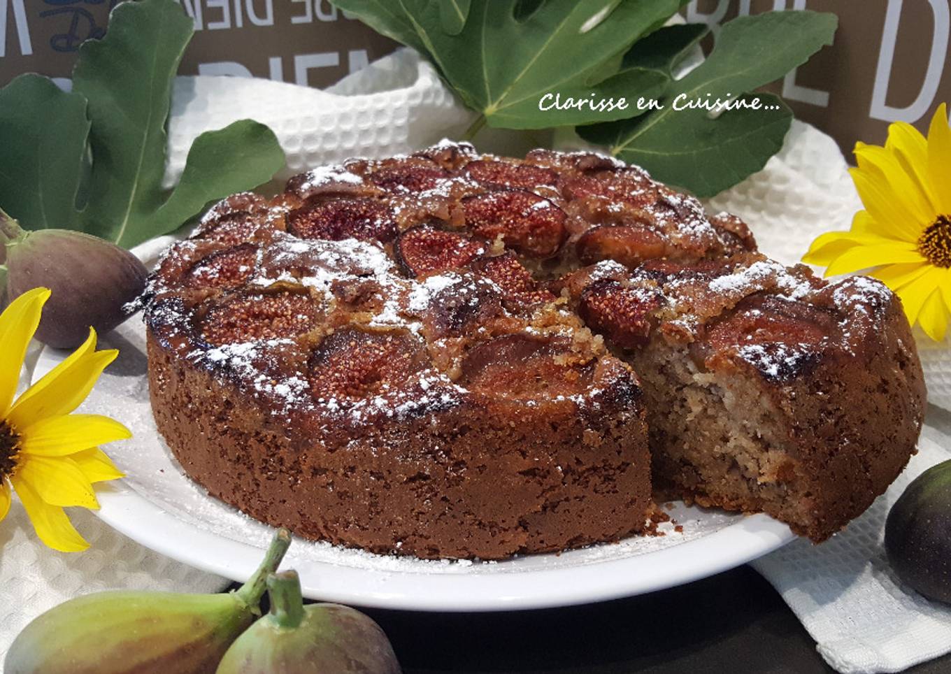 Moelleux aux figues vanillées et châtaignes