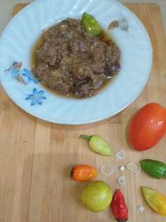 A picture of Mutton white karahi.