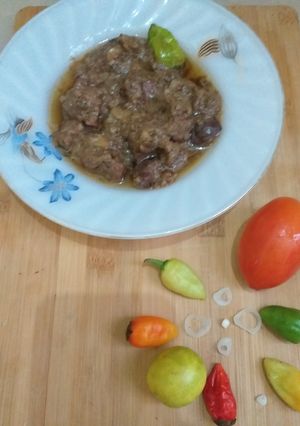 A picture of Mutton white karahi.