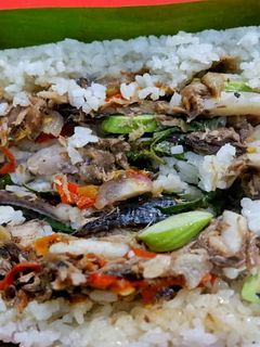 Foto resep Nasi bakar pindang