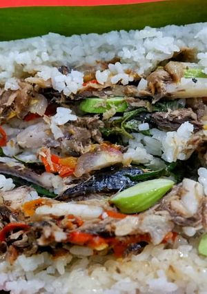 Foto resep Nasi bakar pindang