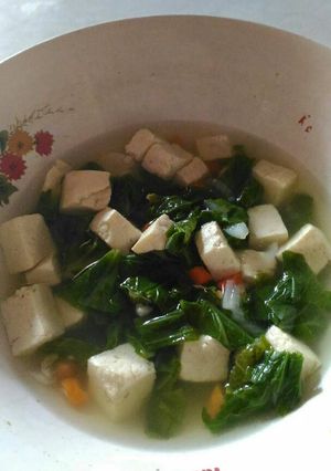 Foto resep Sayur sawi tahu