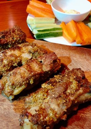 Hình của món Sườn heo nướng.