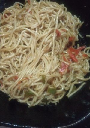 A picture of Hakka noodles.