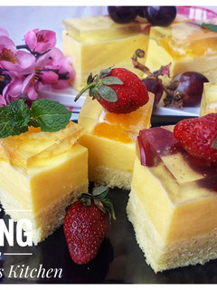 Foto resep Cake Puding Buah #Pekaninspirasi #PRramadhan_Takjil