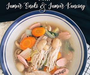 Resep Mudah Capcay With Jamur Enoki dan Jamur Kancing Lezat Mantap