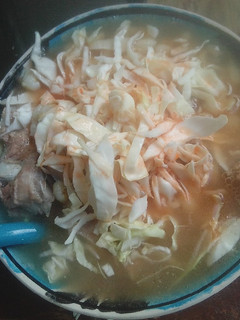 Una foto de Pozole blanco