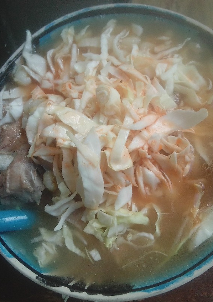 Una foto de Pozole blanco