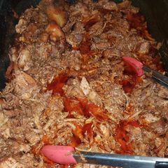 A picture of Bbq pulled pork.