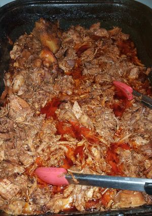 A picture of Bbq pulled pork.