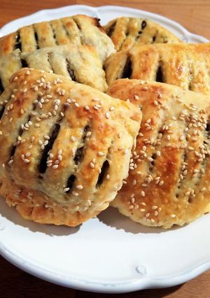 Csirkemájas táska recept fotója