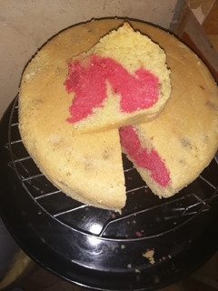 A picture of Lemon raspberry cake #weeklychallenge.