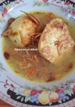 Foto resep Tahu Telur bumbu kuning ala @pawon.si.mbok