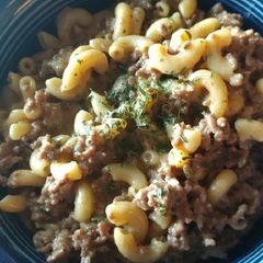 Cheeseburger Macaroni No box here! A picture of Cheeseburger Macaroni No box here!.