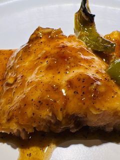A picture of Honey Bbq Broiled Salmon.