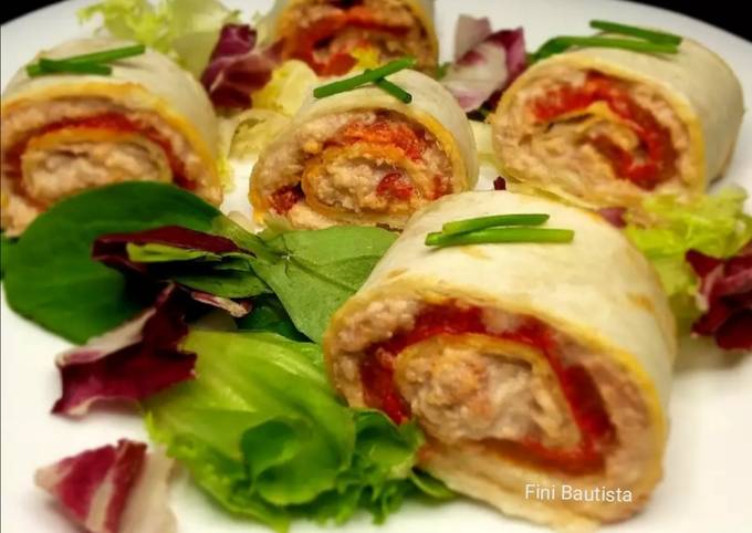 Rollitos de atún y pimiento Receta de Fini Bautista Angulo- Cookpad