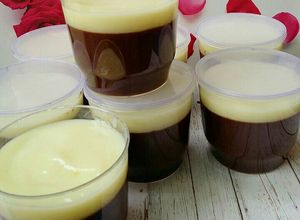 Foto resep Puding coklat vla vanilla ala kfc