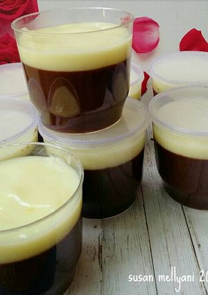Foto resep Puding coklat vla vanilla ala kfc