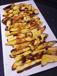 Foto principal de Patatas no fritas de boniato con vinagre balsámico