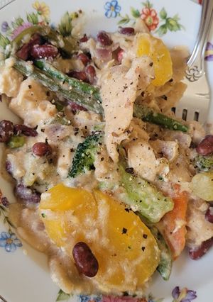 A picture of Chicken Pot "pie".