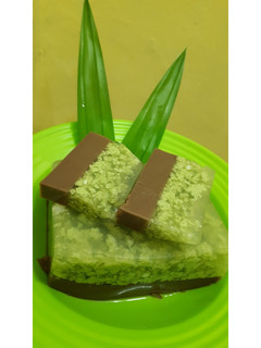 Foto resep Puding lumut pandan coklat